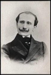 Portræt af Edmond Rostand (1868-1918), fransk digter og dramatiker.
